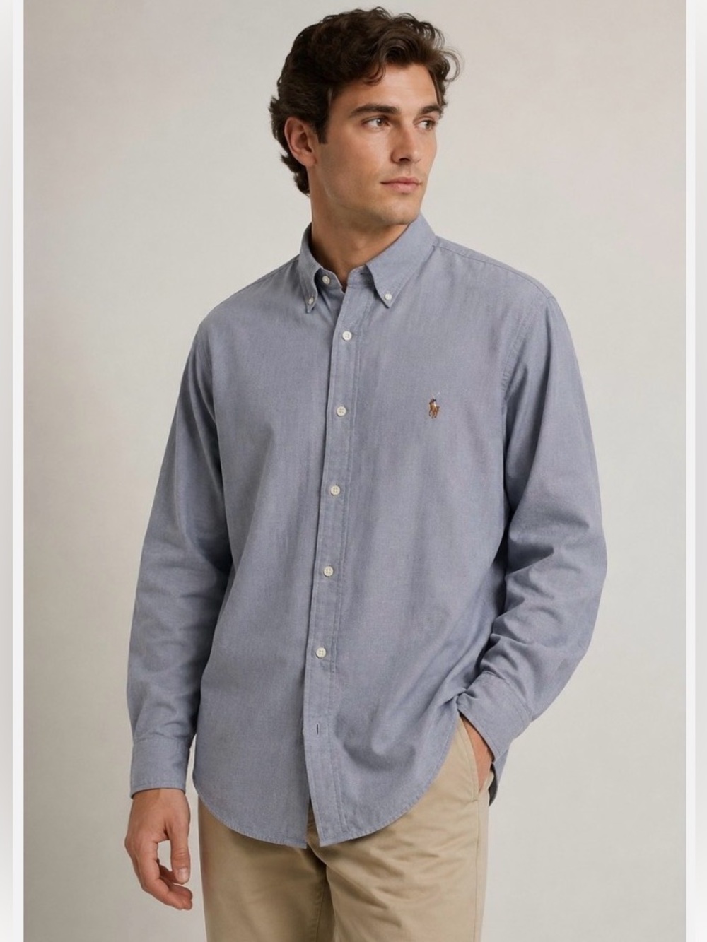 Vintage Polo Ralph Lauren Yarmouth
Oxford Shirt Mens 100% cotton.